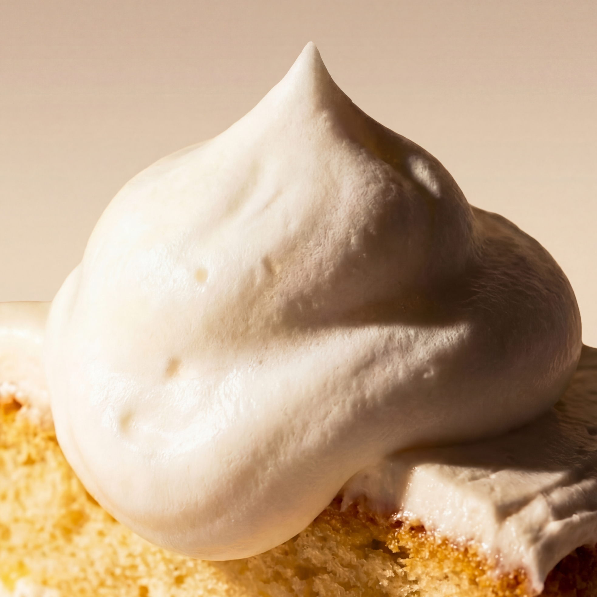 Whippy CloudFoam™ lather on vanilla cake, Ambered Vanilla Sugar scent